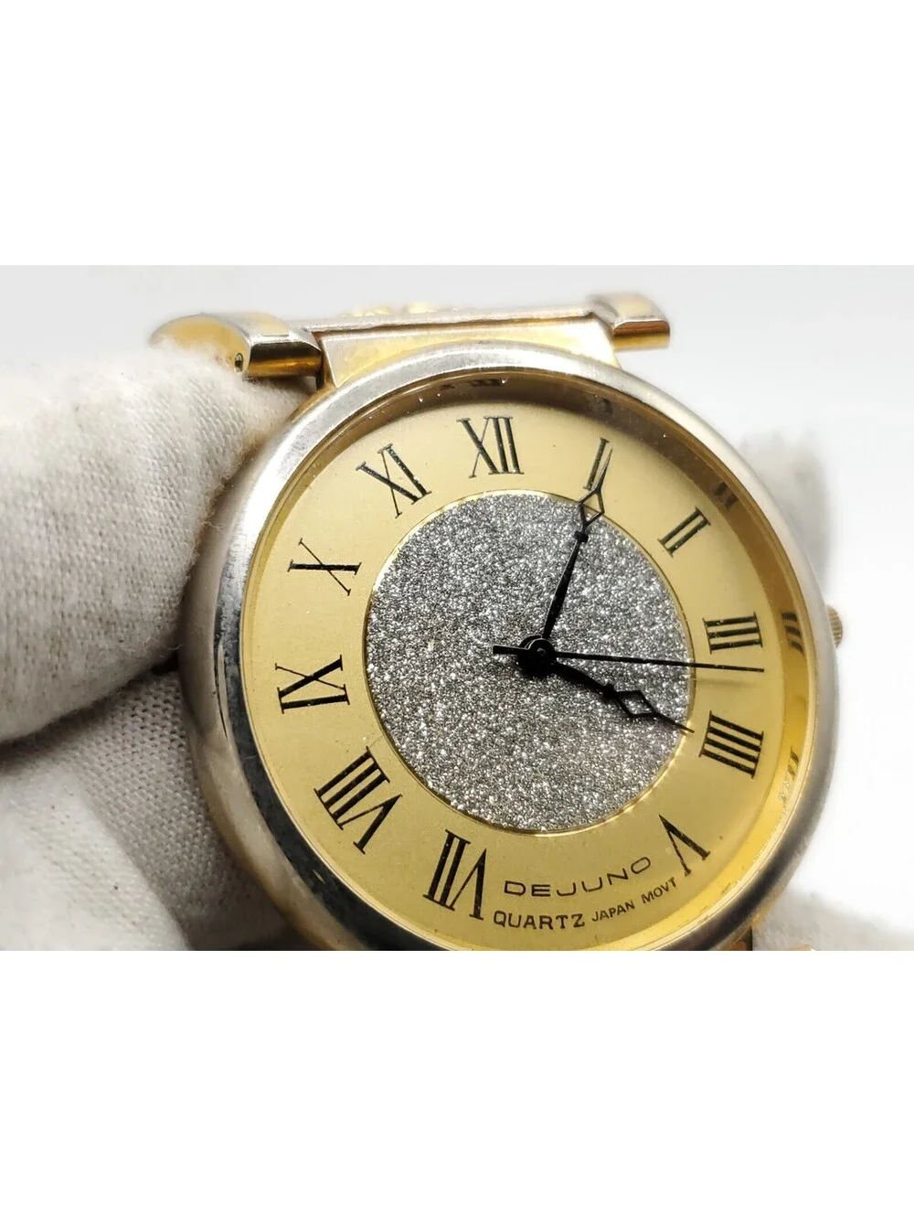 Dejuno Quartz Watch New Battery Two-Tone Roman Numerals 40mm